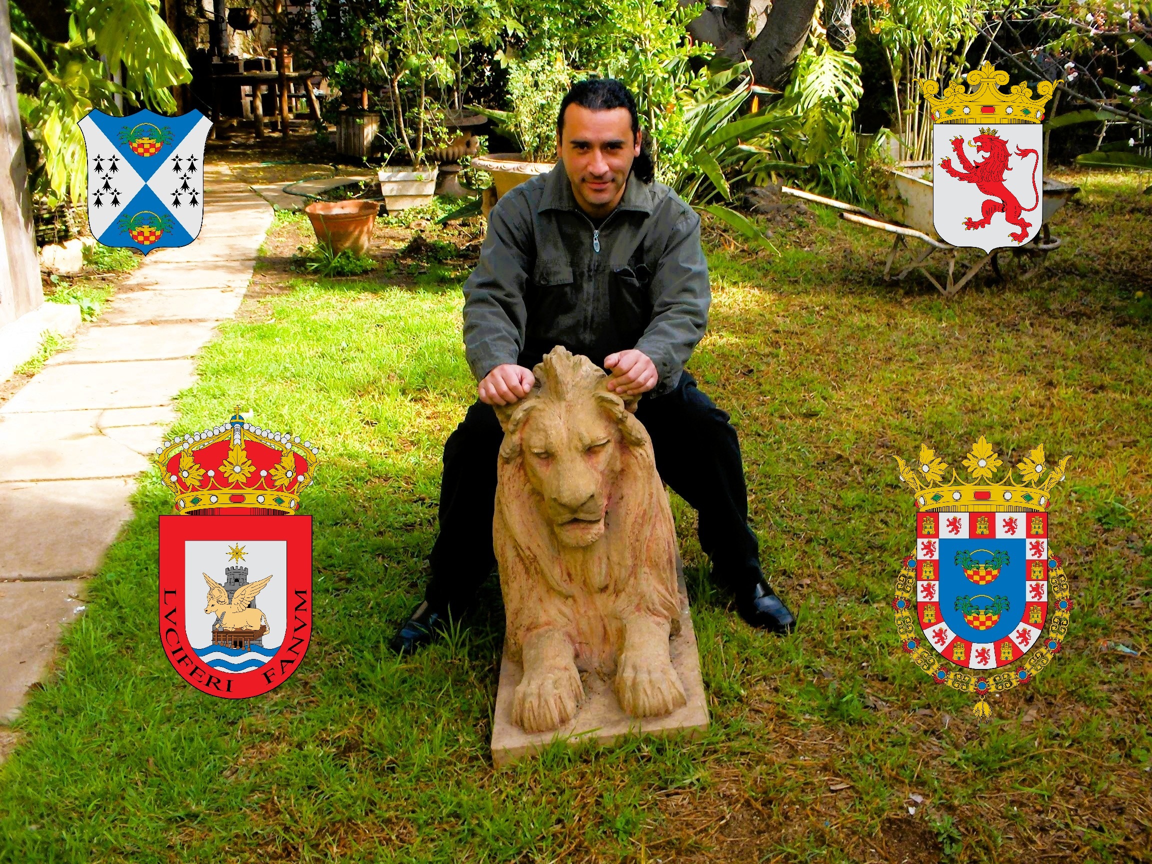 El León de Recreo — César Guzmán en los jardines CEIPRINE